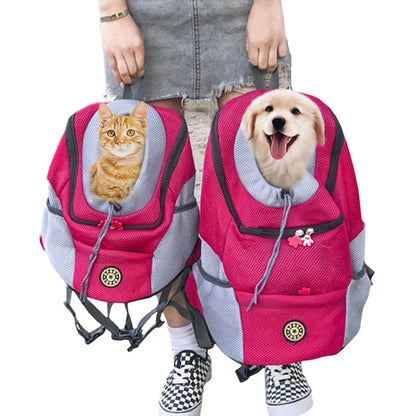 Pet Travel Carrier Backpack – Front Head-Out Design for Cats & Dogs