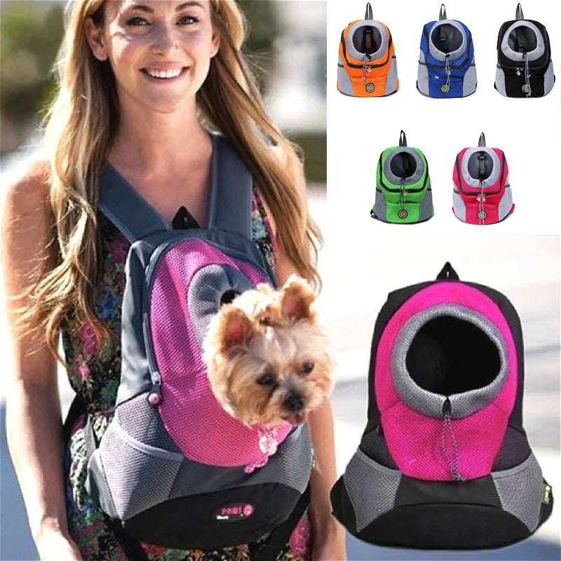 Pet Travel Carrier Backpack – Front Head-Out Design for Cats & Dogs