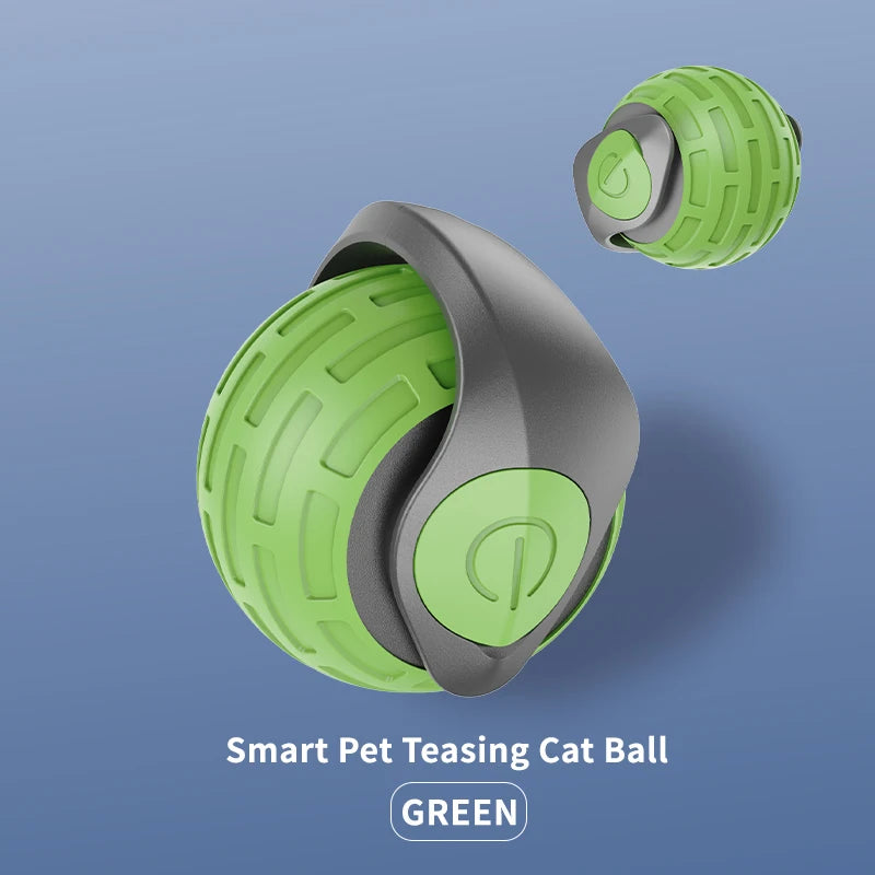 USB Rechargeable Interactive Cat Ball – Automatic Rolling Teaser Toy