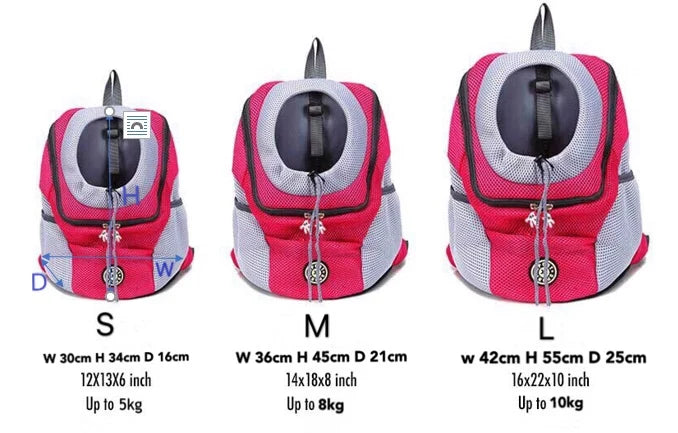 Pet Travel Carrier Backpack – Front Head-Out Design for Cats & Dogs