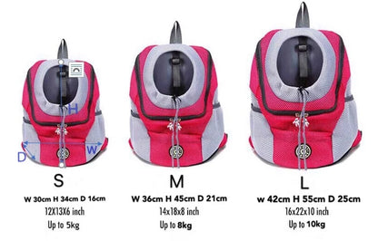 Pet Travel Carrier Backpack – Front Head-Out Design for Cats & Dogs