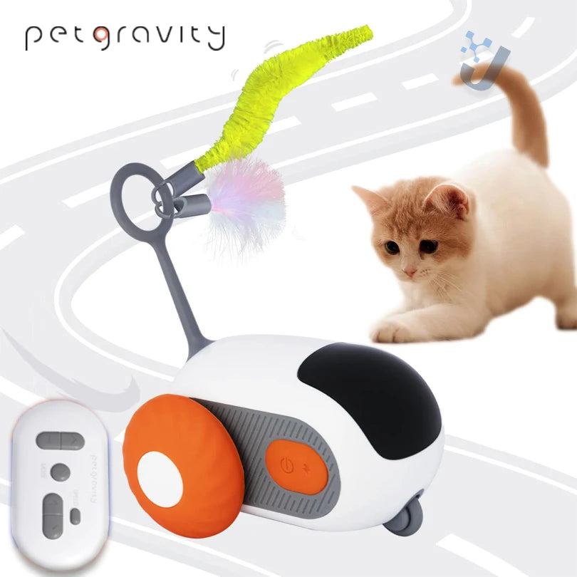 Smart Remote-Controlled Pet Car – Indoor Play Toy for Cats and Dogs