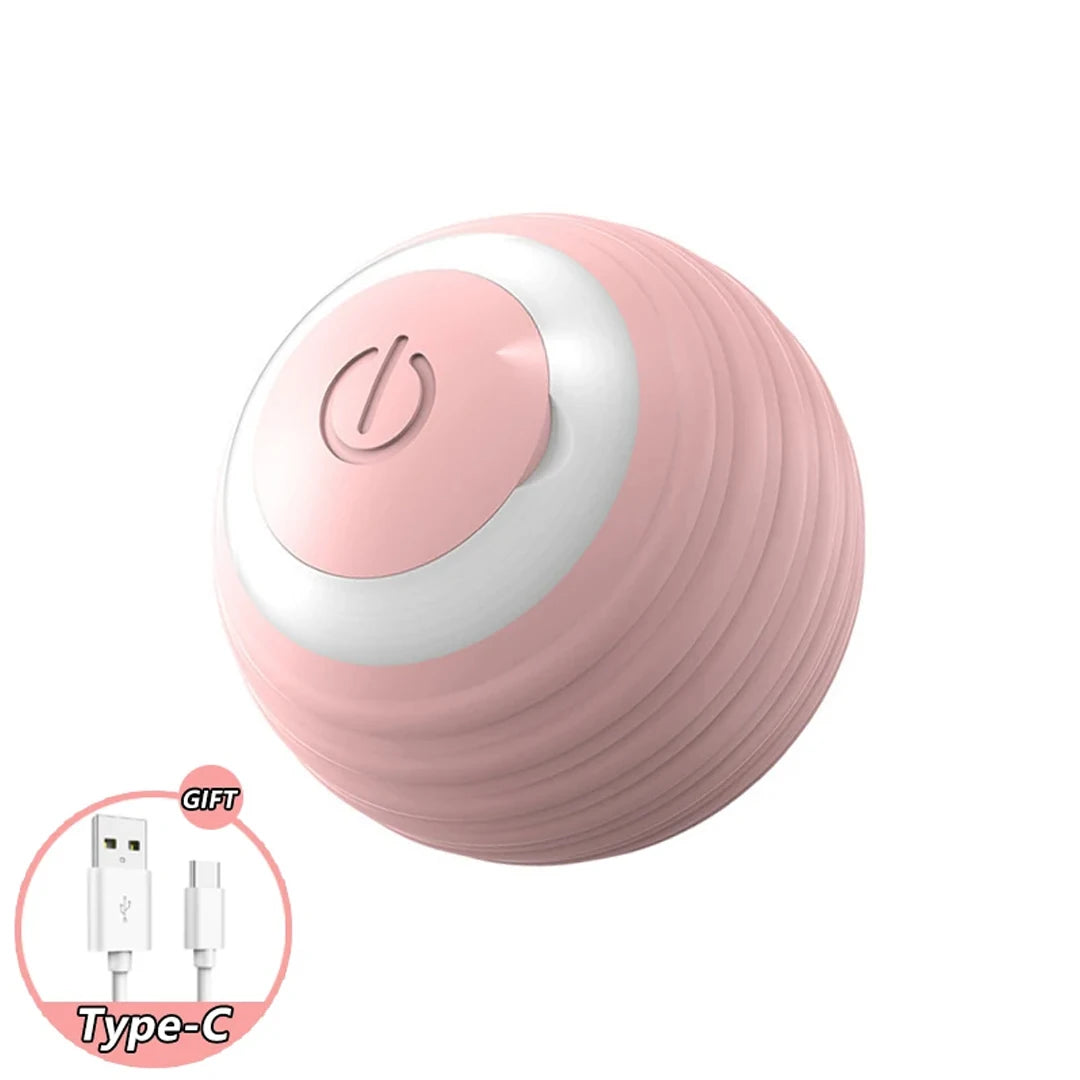 USB Rechargeable Interactive Cat Ball – Automatic Rolling Teaser Toy