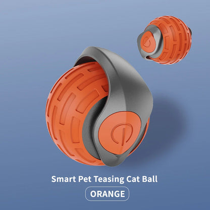 USB Rechargeable Interactive Cat Ball – Automatic Rolling Teaser Toy