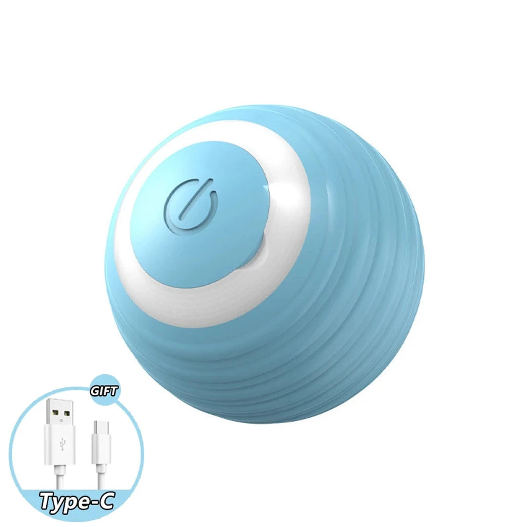 USB Rechargeable Interactive Cat Ball – Automatic Rolling Teaser Toy