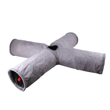 Collapsible Suede Tunnel Toy