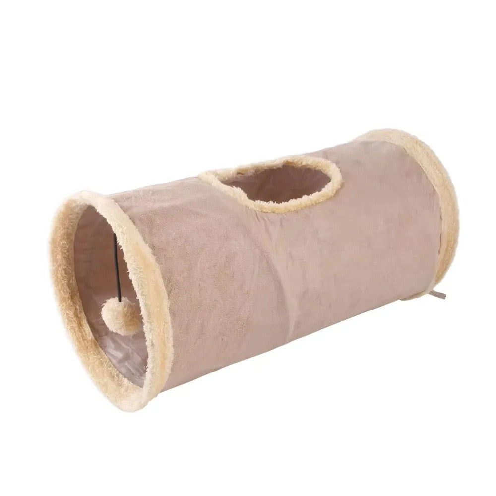 Collapsible Suede Tunnel Toy