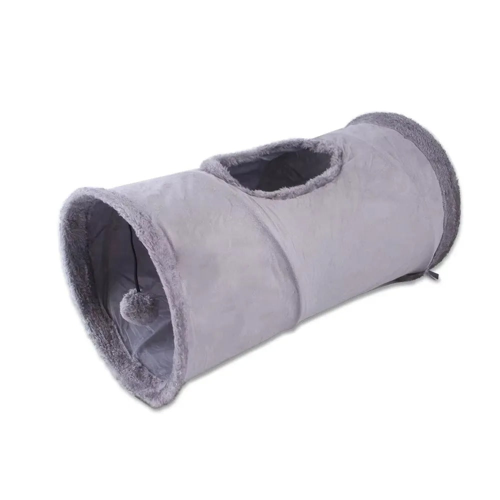 Collapsible Suede Tunnel Toy