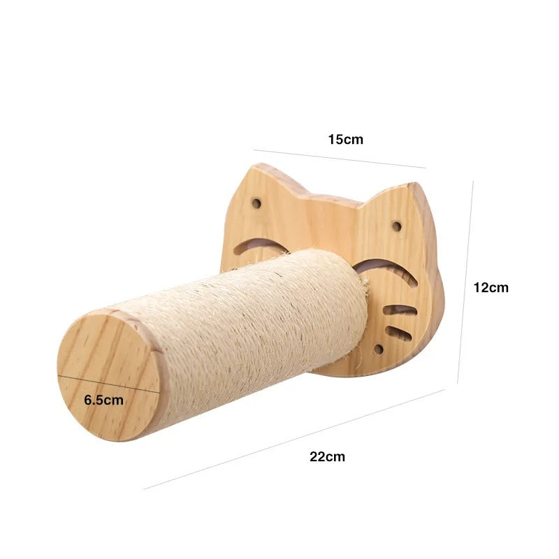 Wall-Mounted Cat Playset – Shelves, Hammock, and Scratching Post